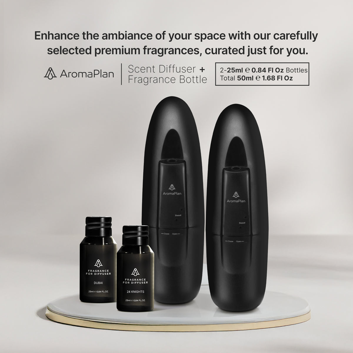 Smart Plug-in Diffuser (Black - 2 Pack) - AromaPlan