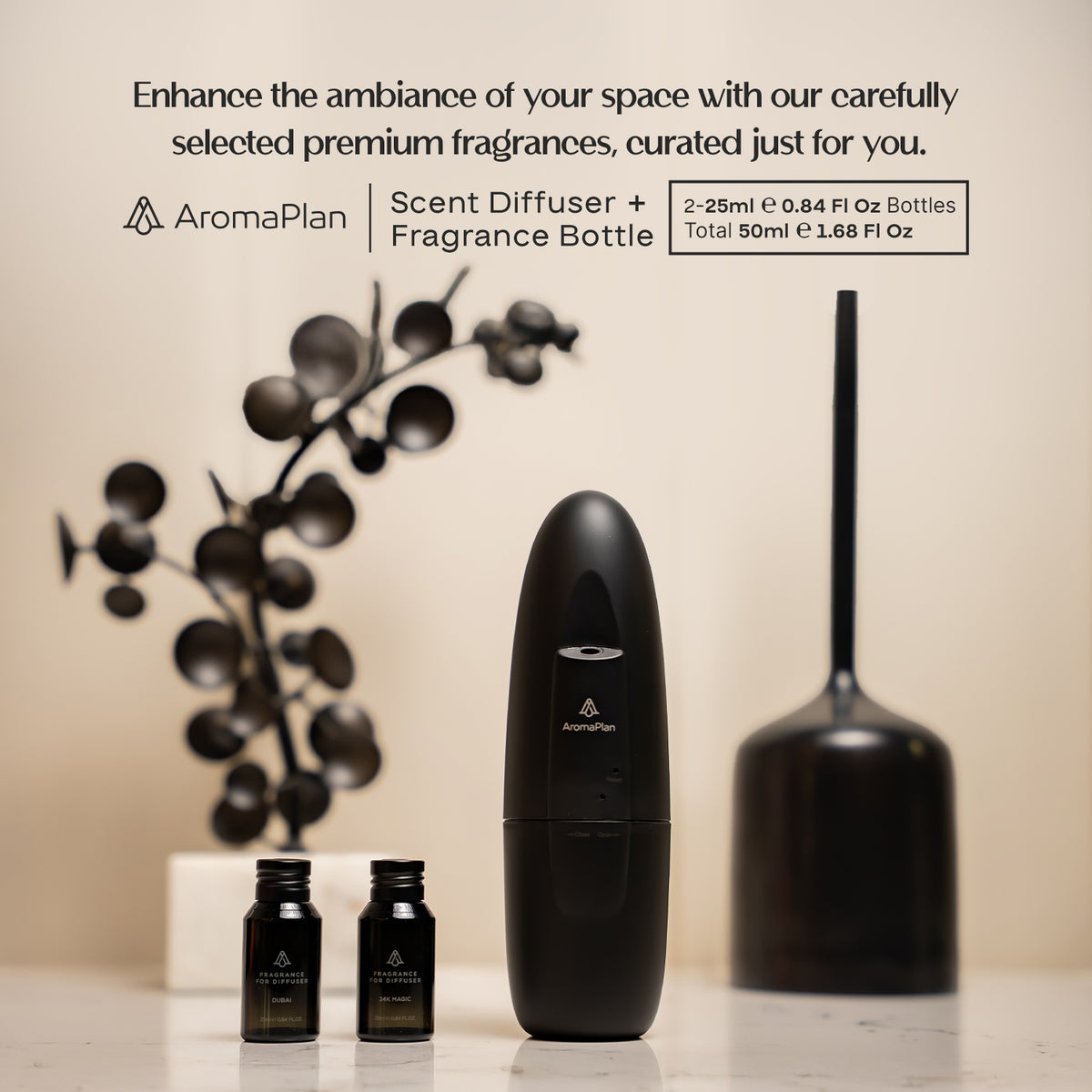Smart Plug-in Diffuser (Black) - AromaPlan