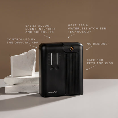 Diffuser AromaPlan Pro Black + 2 Fragrances - Aromaplan