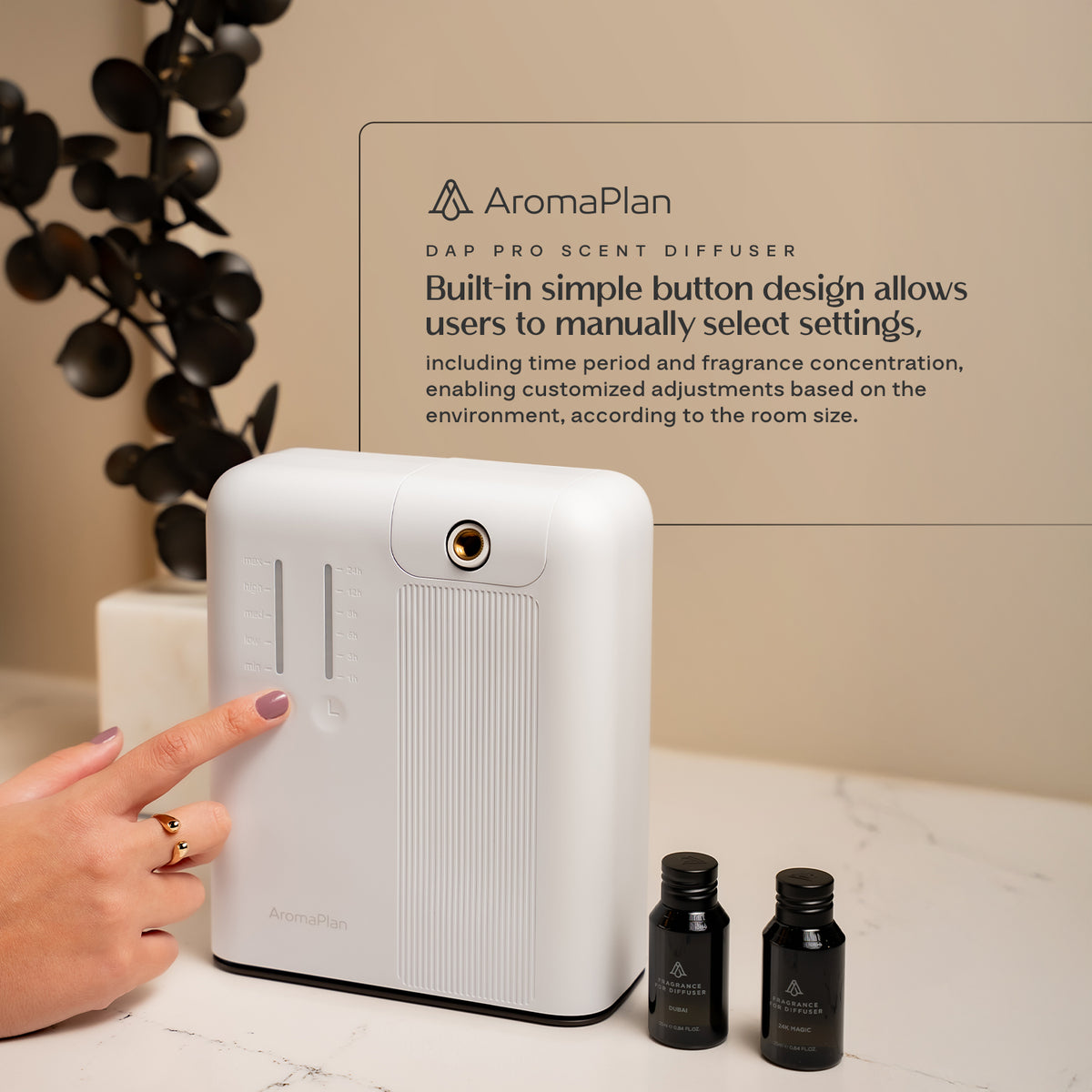 Diffuser AromaPlan Pro White + 2 Fragrances - Aromaplan