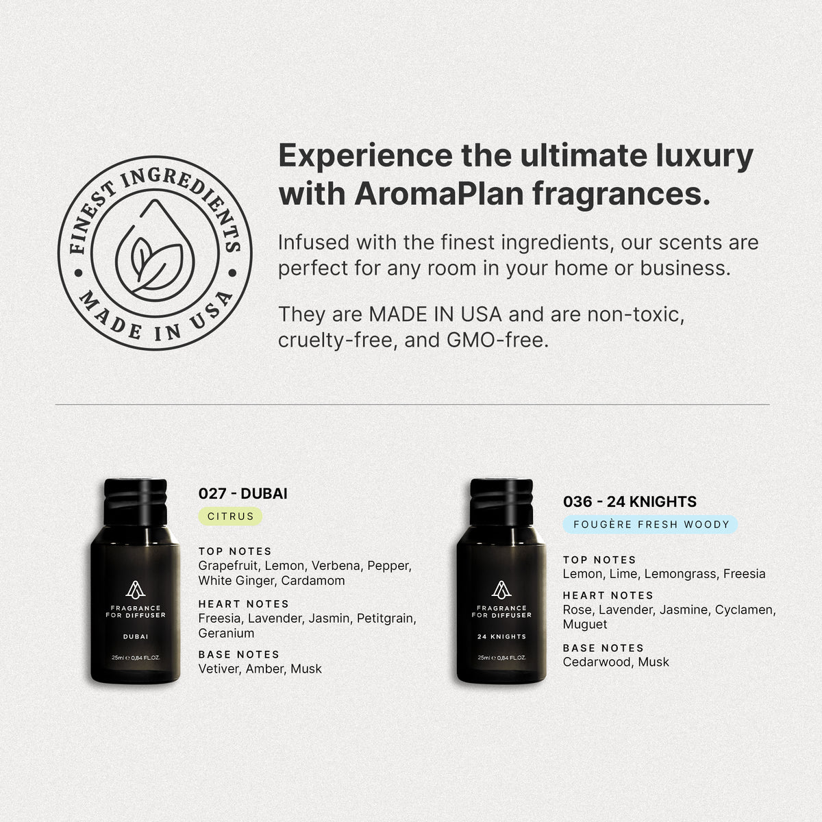 Diffuser AromaPlan Pro White + 2 Fragrances - Aromaplan