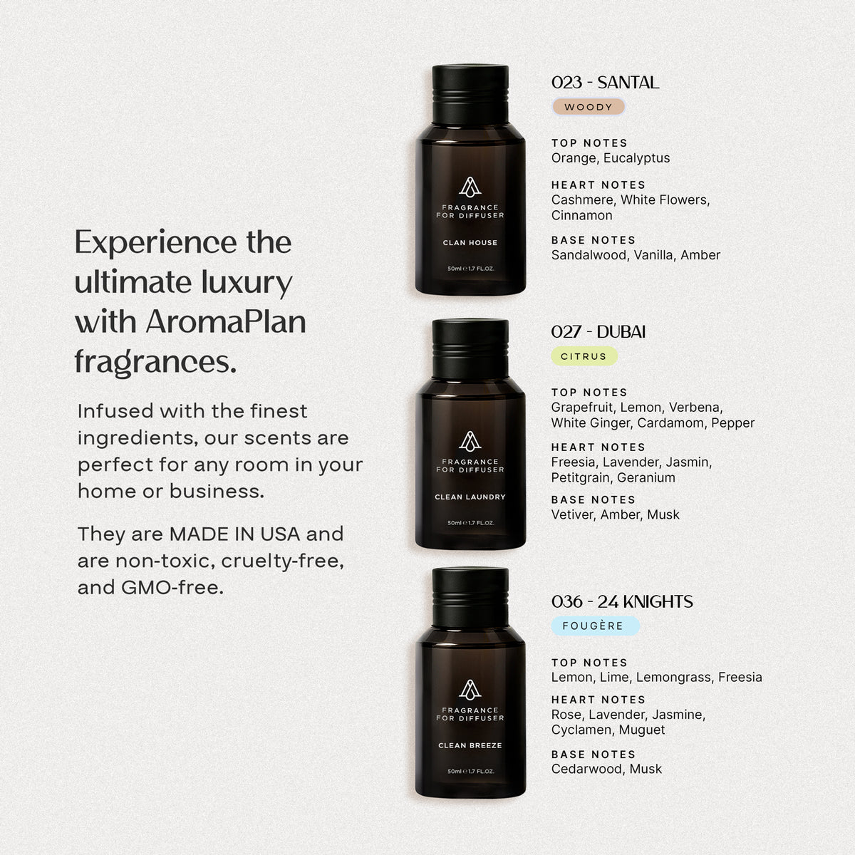 Best Seller Fragrance Trio - Kit 3x45ml - AromaPlan