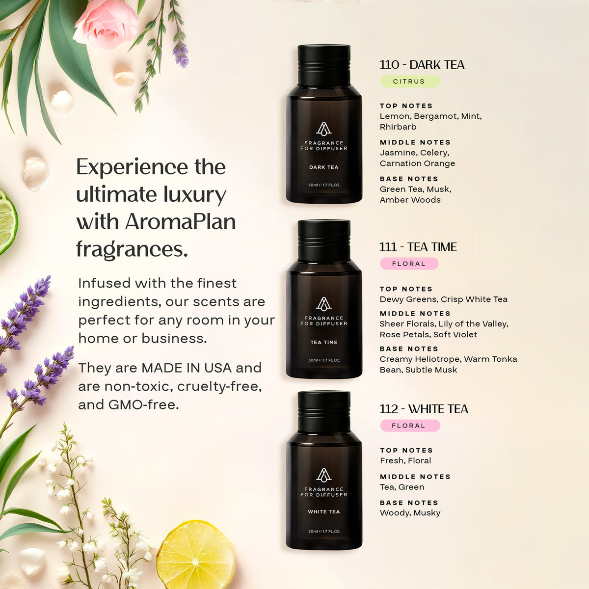 Tea Collection Kit - Kit 3x50ml - AromaPlan